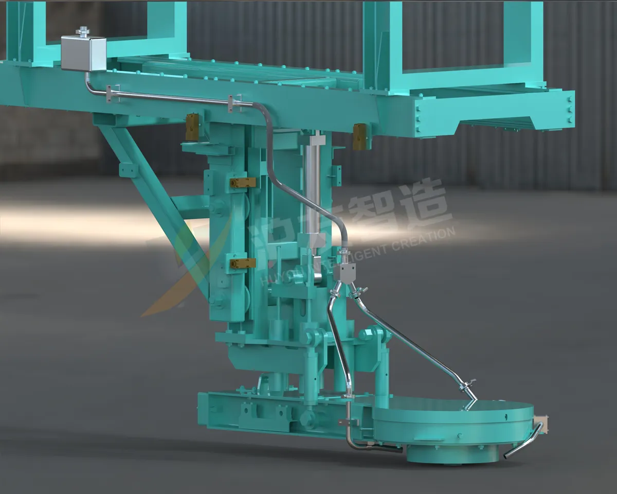 焦炉装煤孔盖自动浇浆系统